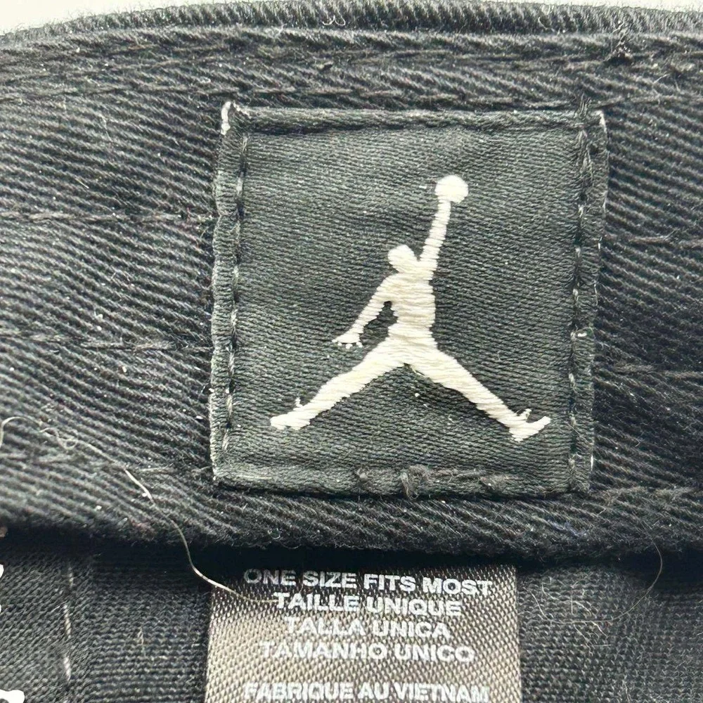 Air Jordan Hat Men Black Red Embroidered Logo Jumpman Strap Back‎ Cap Cotton
